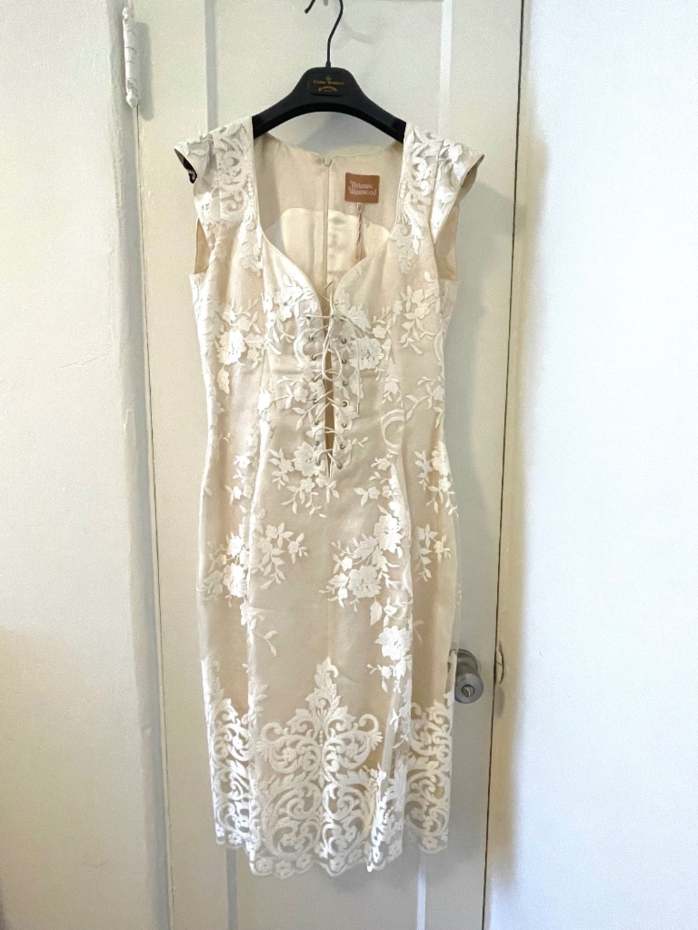 Vivienne Westwood Buckingham Dress - Cream and White Lace Corset Style